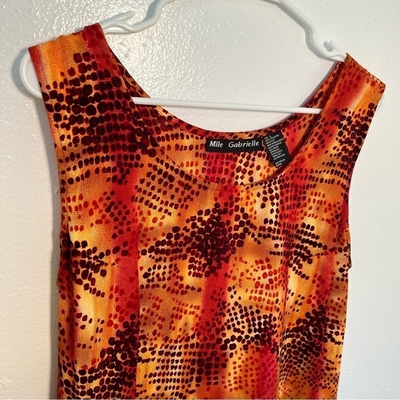 Mlle Gabrielle Sleeveless Maxi Dress Orange - Picture 6 of 11